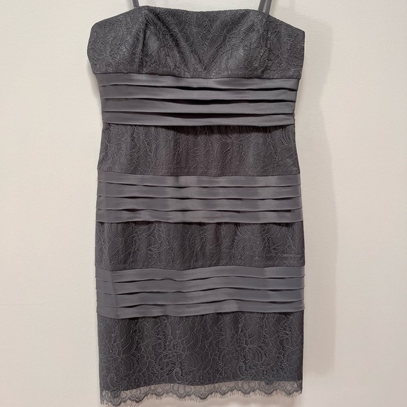 Grey Lace bustier bodycon minidress - Picture 1 of 4